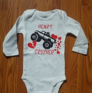 Heart Crushed Valentine's onesie